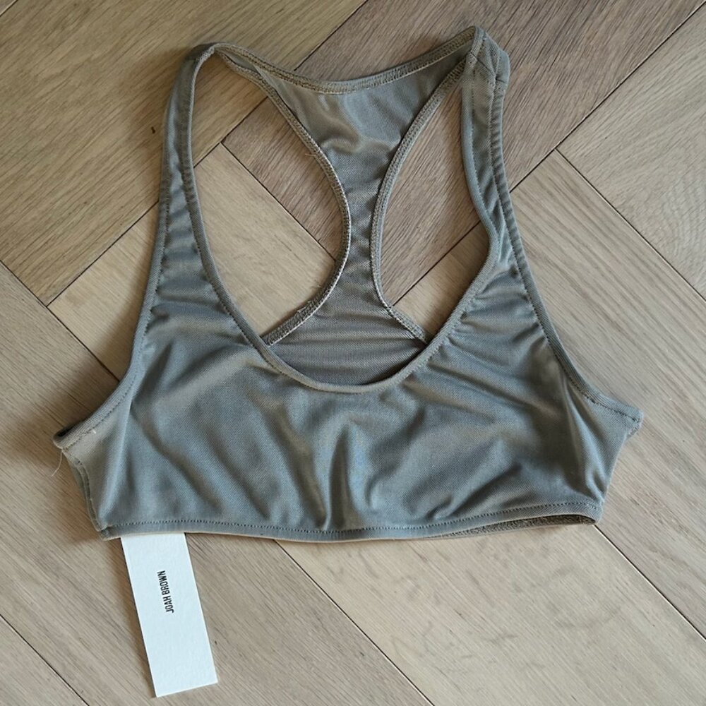 NWT Joah Brown Scoop Neck Raceback Bra
